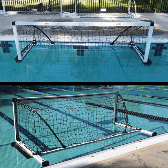<ul><li>Fabricated from custom marine grade powder coated aluminum extrusions with HD Marine Nylon & SS316 fittings.</li><li>Foldable, take down design for compact and safe poolside storage.</li><li>Includes long-life HD polypropylene cord net</li><li>Custom 2-piece powder coated aluminum front frame cross section for light weight, maximum strength and durability.</li><li>Marine nylon pool edge bumpers on rear of frame prevent chipping of pool tiles and guttering when installing and removing from pool.</li><li>Available in 1.2m and 1.4m depth configuration, to suit the needs of all pools. (1.4m is FINA Spec.)</li></ul>