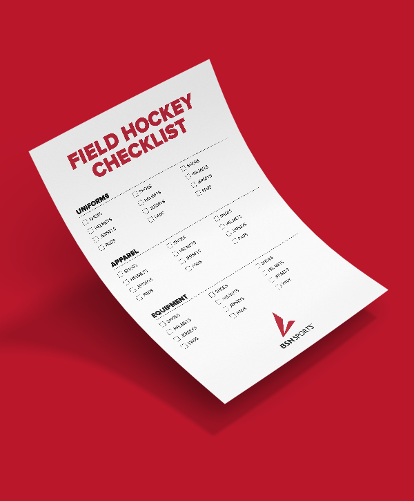 Field Hockey uniforms, apparel, and equipment checklist